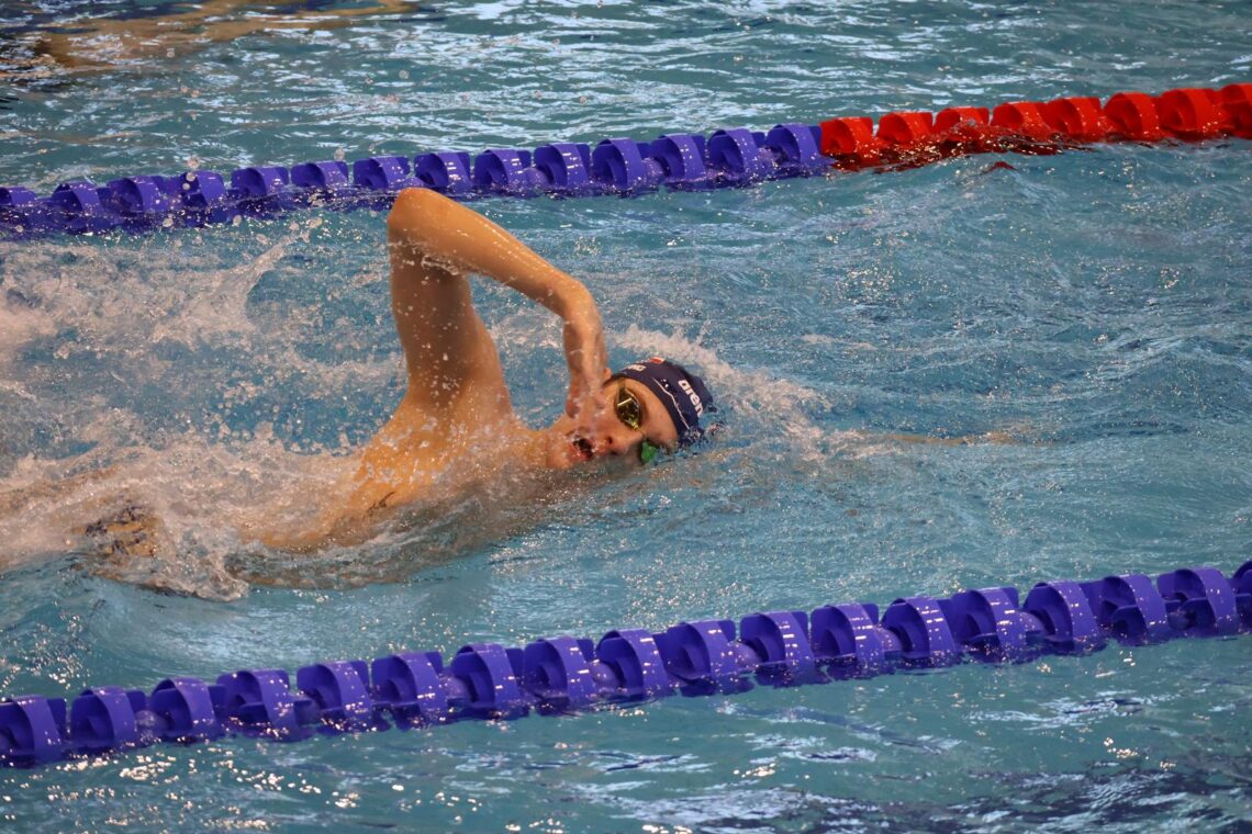 Christian Giefing beim Freistilschwimmen